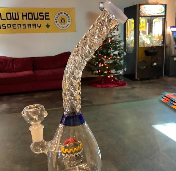 10' CURVED AND SWEIVEL NECK BONG