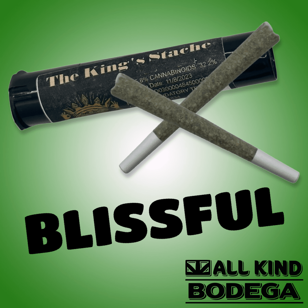 Blissful .5g Preroll 2 Pack (1g total) (@thekingsstache)