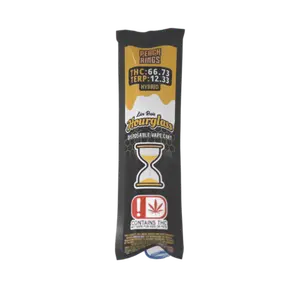 710 Trading Hourglass Extracts - 1g Live Resin Disposable Vape - Peach Rings