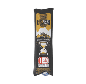 710 Trading Hourglass Extracts - 1g Live Resin Disposable Vape - Peach Rings