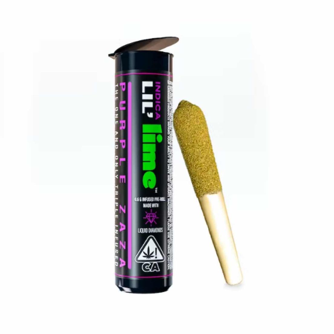 Lime Infused Mini Pre-roll Purple Zaza .6g