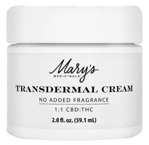 Mary's Medicinals Unscented Transdermal Cream 1:1 1000mg/1000mg