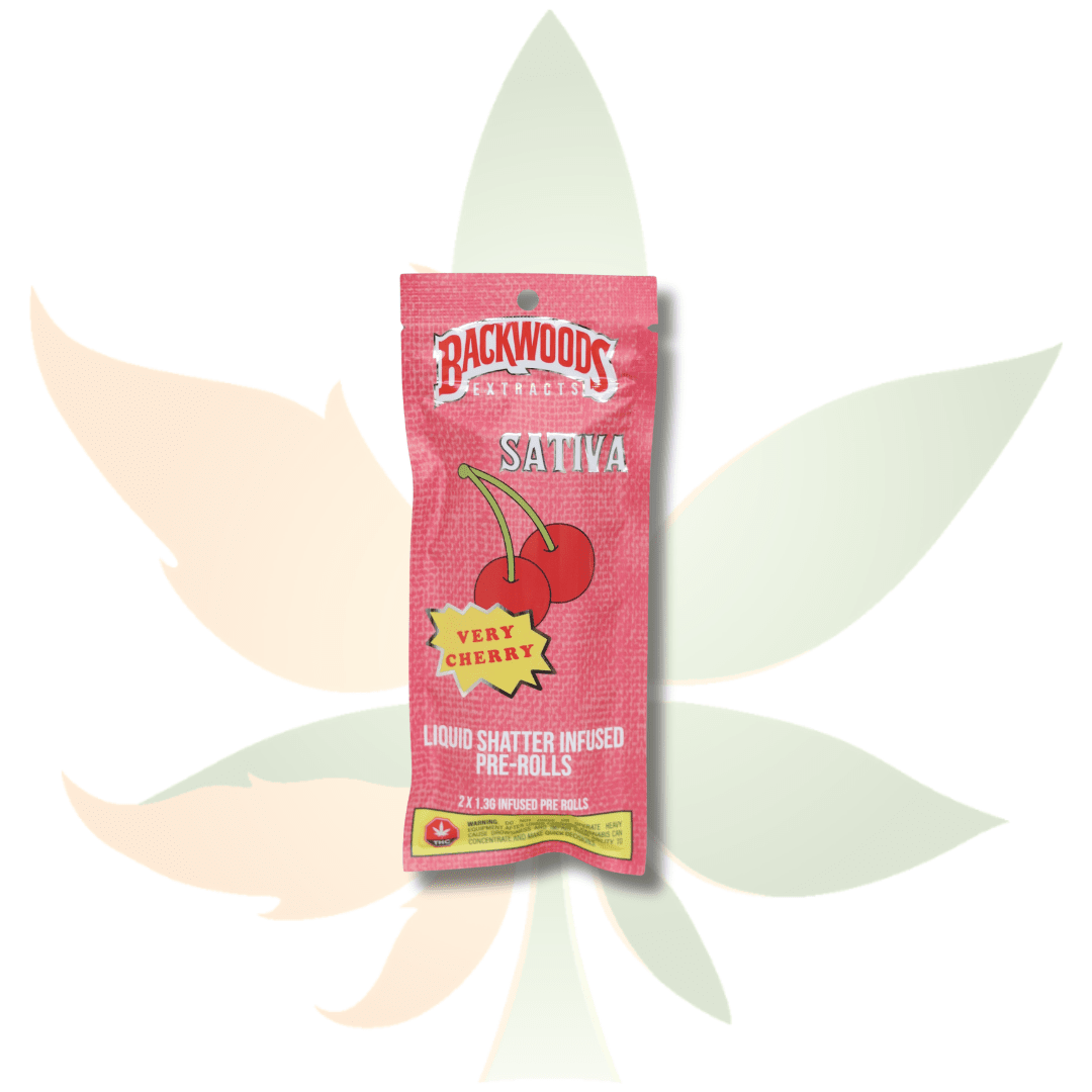 Backwoods Shatter Infused Pre Rolls (2 pack)- Very Cherry