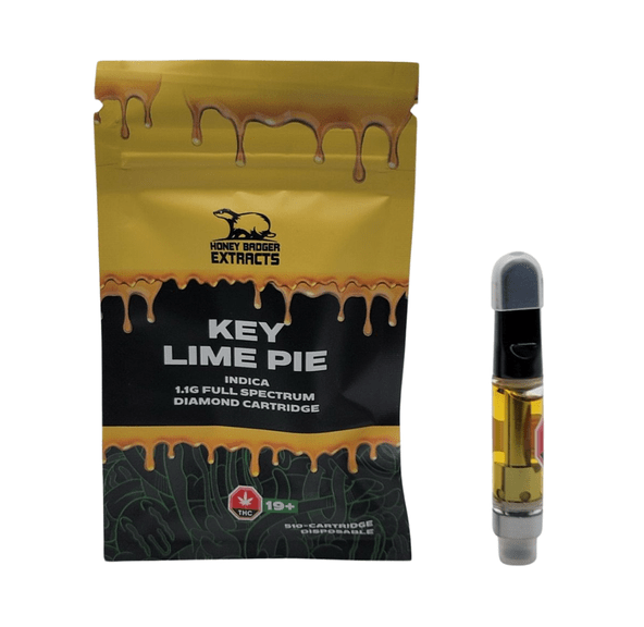 Key Lime Pie 1G Liquid Diamond Cartridge by Honey Badger
