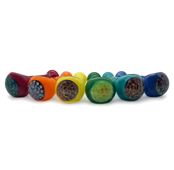 3.5" HCOMB FRIT PIPE ASSORTED COLORS