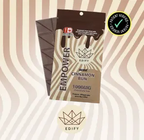 1000mg THC Cinnamon Roll Chocolate Bar 65.00 g