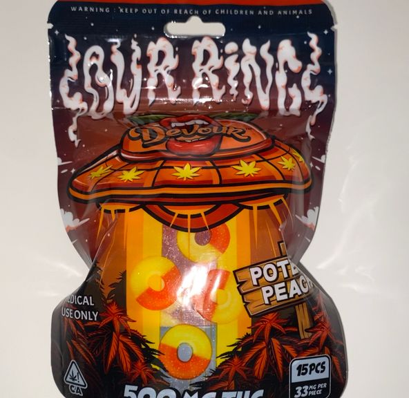 Devour Sour rings - Potent Peach