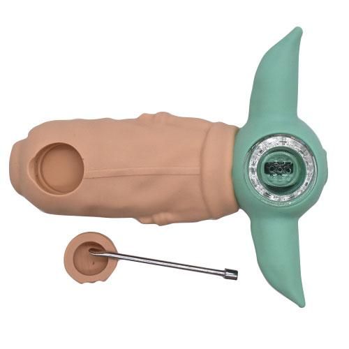 5" SILICONE YODA PIPE