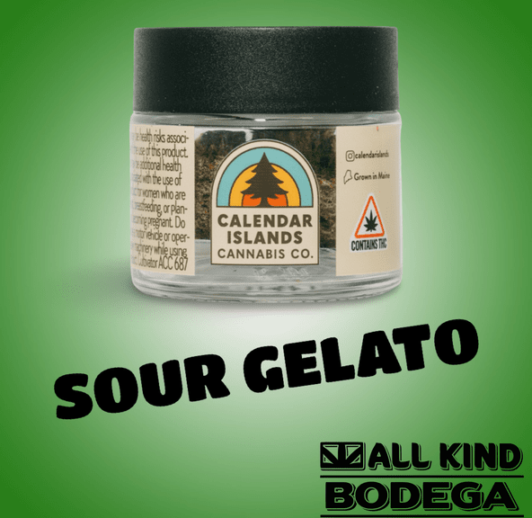 Sour Gelato 3.5g Flower (@calendarislands)