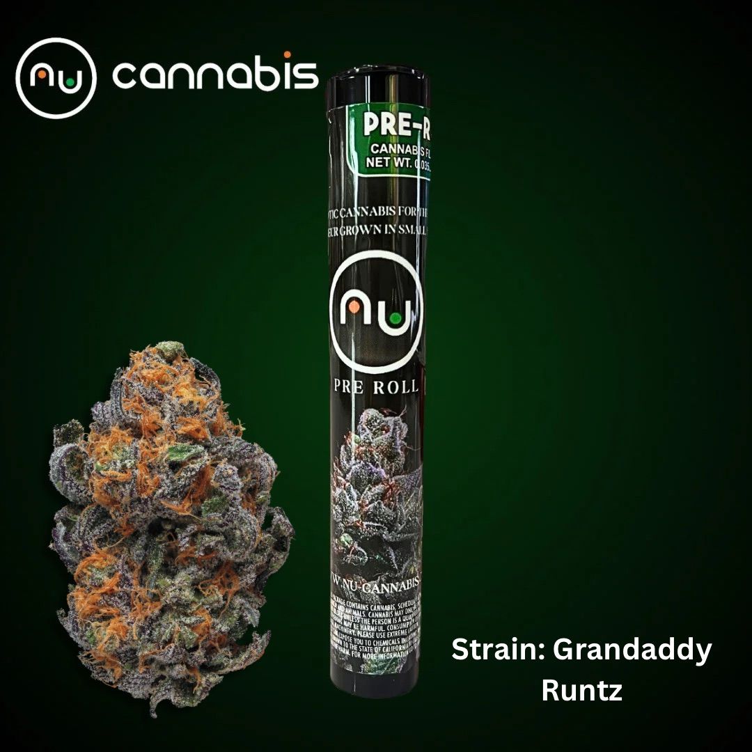 NuCannabis - Grand Daddy Runtz 1.25G - PRE ROLL