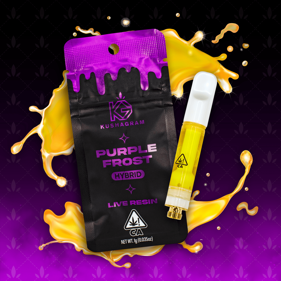 Live Resin Cartridge - Purple Frost 1g