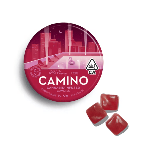 Camino Wild Cherry "Excite" Gummies - 100mg