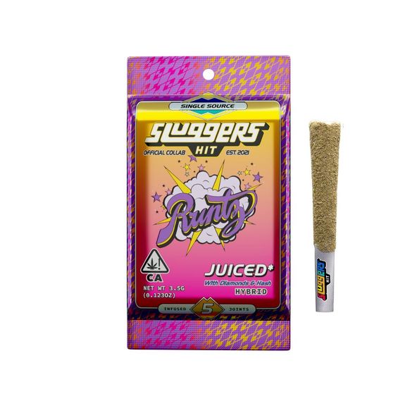 Sluggers Runtz .7g Diamond Infused Preroll 5pk 38.3%