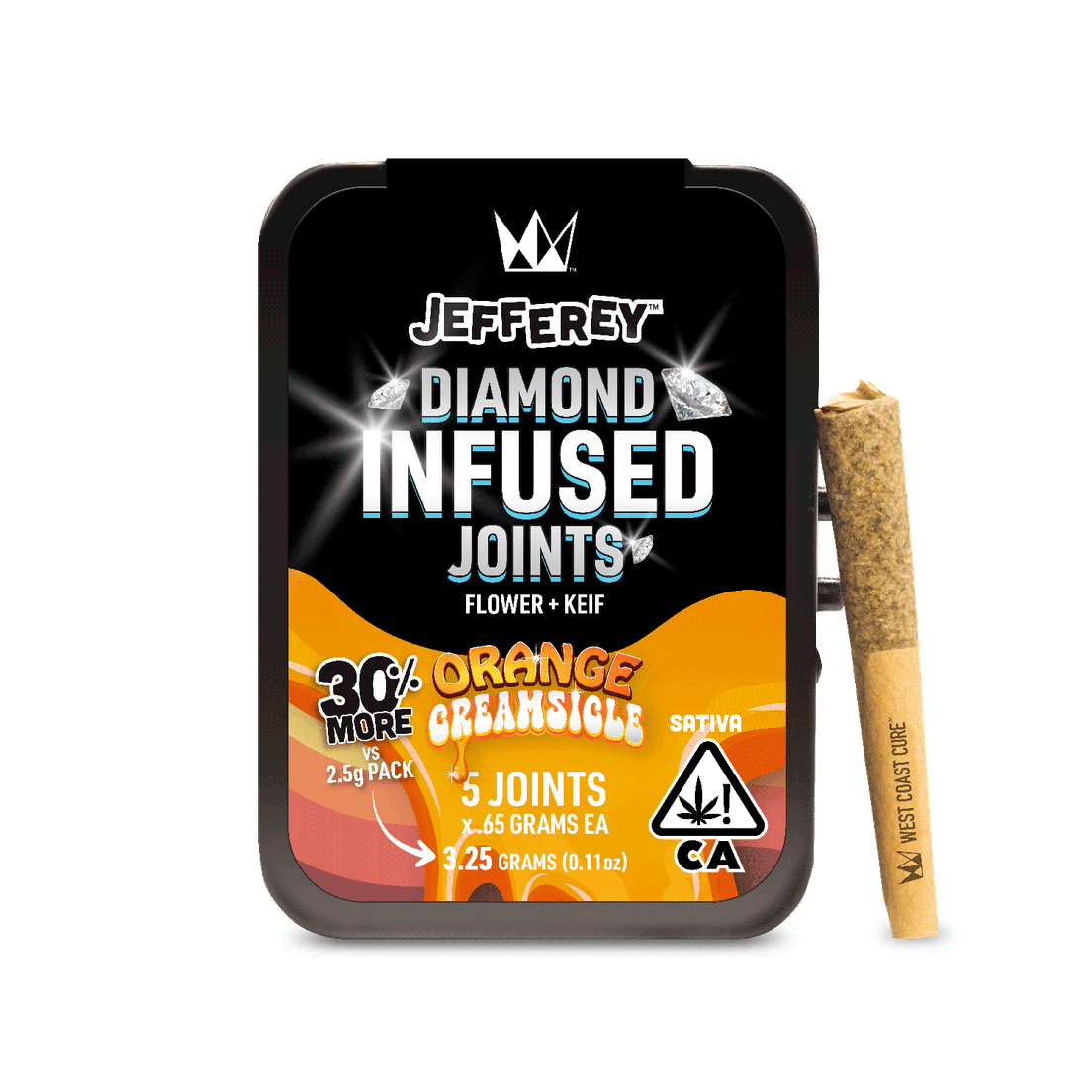 Orange Creamsicle - Jefferey Infused Joint .65g 5 Pack