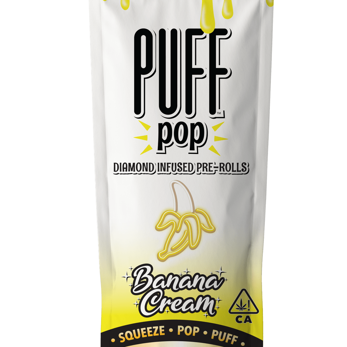 PUFF POP Banana Cream Infused pre-rolls 2 pack (1g)