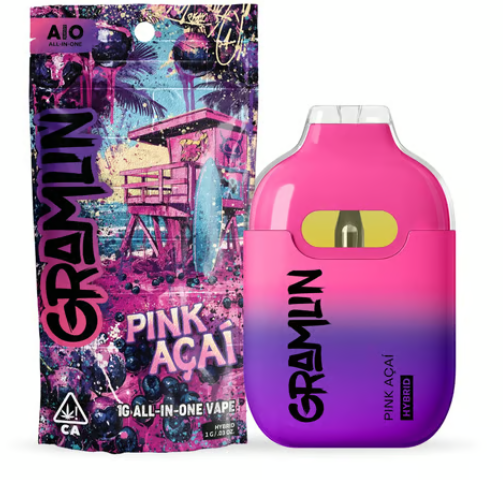1g Pink Acai All-In-One Vape - Gramlin