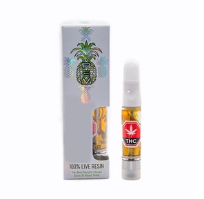 Amnesia 1000mg Live Resin Vape Cartridge by Pineapple Express Meds PEX / PEM