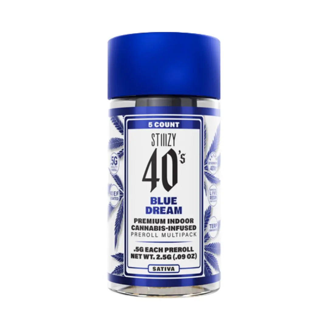 Stiiizy 40's Infused Pre-roll 5pk Blue Dream 2.5g