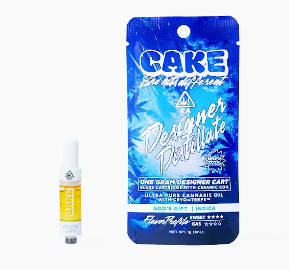 Cake- God's Gift 510 Vape Cartridge 1g