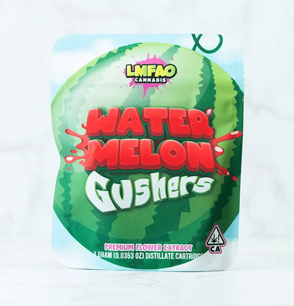 LMFAO Watermelon Gushers 1g Distillate Cartridge 91%
