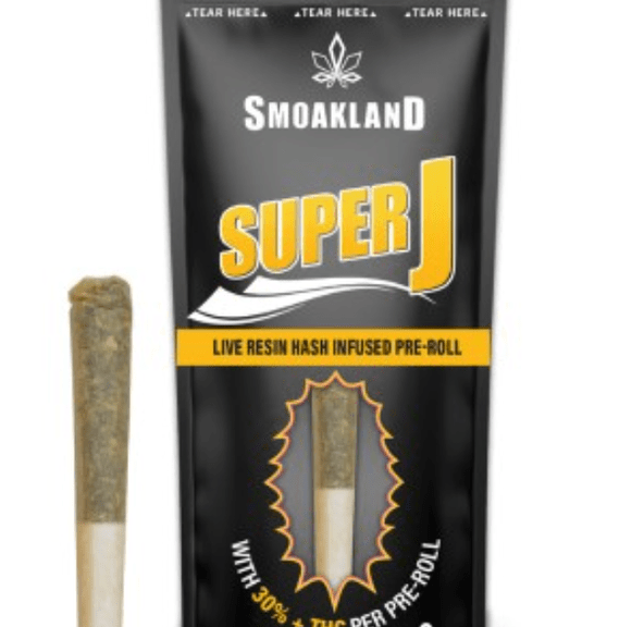 Smoakland Super J - ADIOS MF - .5g Infused Preroll - THC: 47.83%