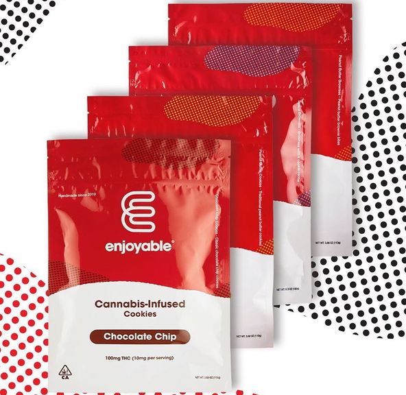 100mg Enjoyable Chocolate Chip Cookie (Single) - ENJOYABLE