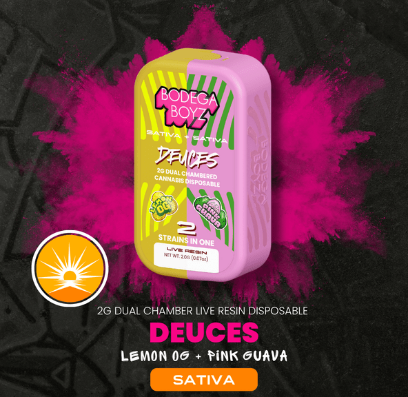 Bodega Boys Deuces 2G Disposable (LEMON OG & PINK GUAVA)