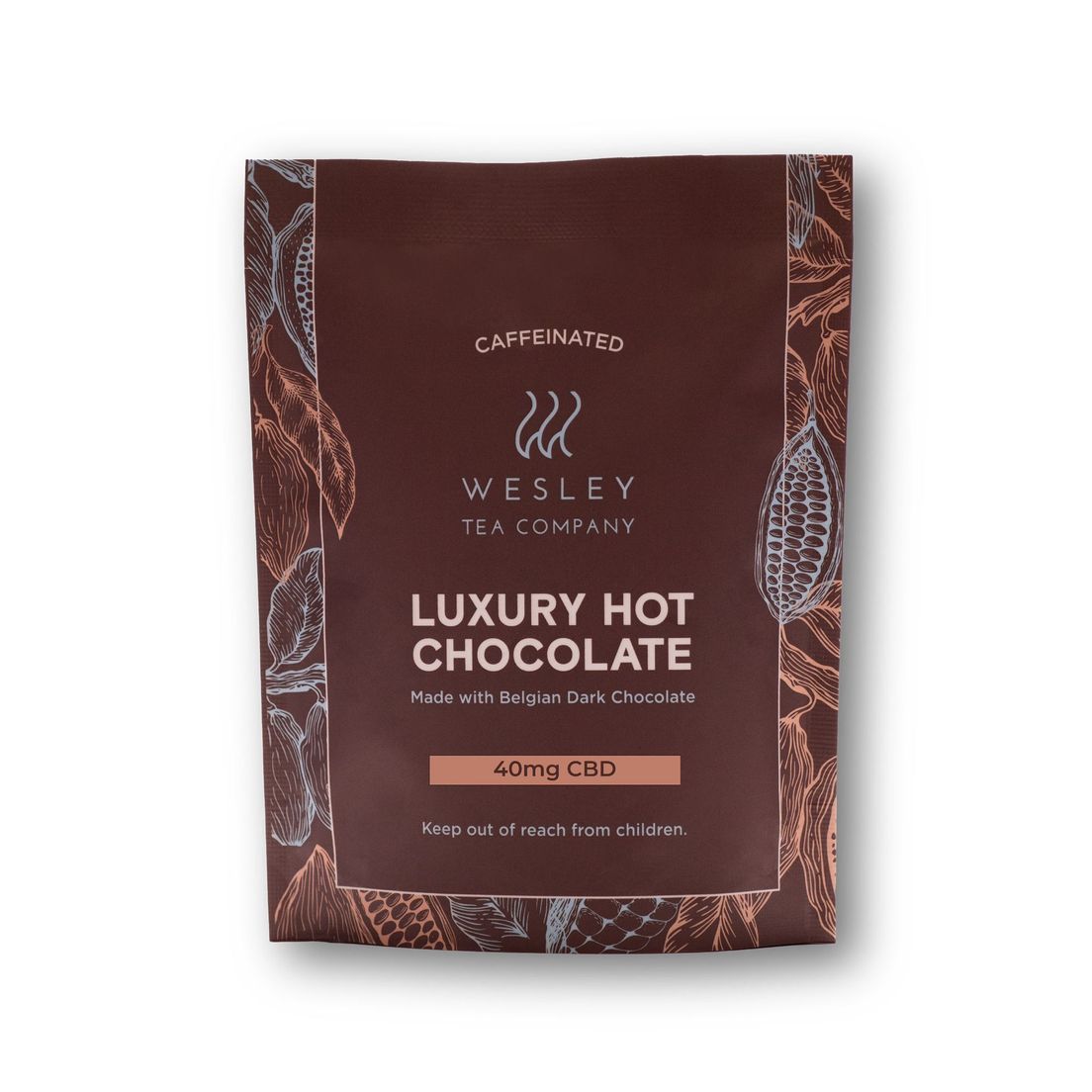 40mg CBD Isolate Luxury Hot Chocolate Single by Wesley Tea