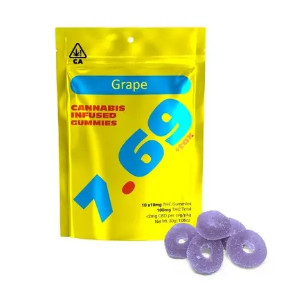 Bargain 7.69 Gummies Grape 100mg