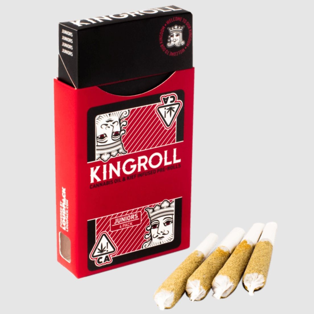 D. KingRoll Jr 4 x .75g Infused Pre Rolls - Sour Tangie X Cali-O