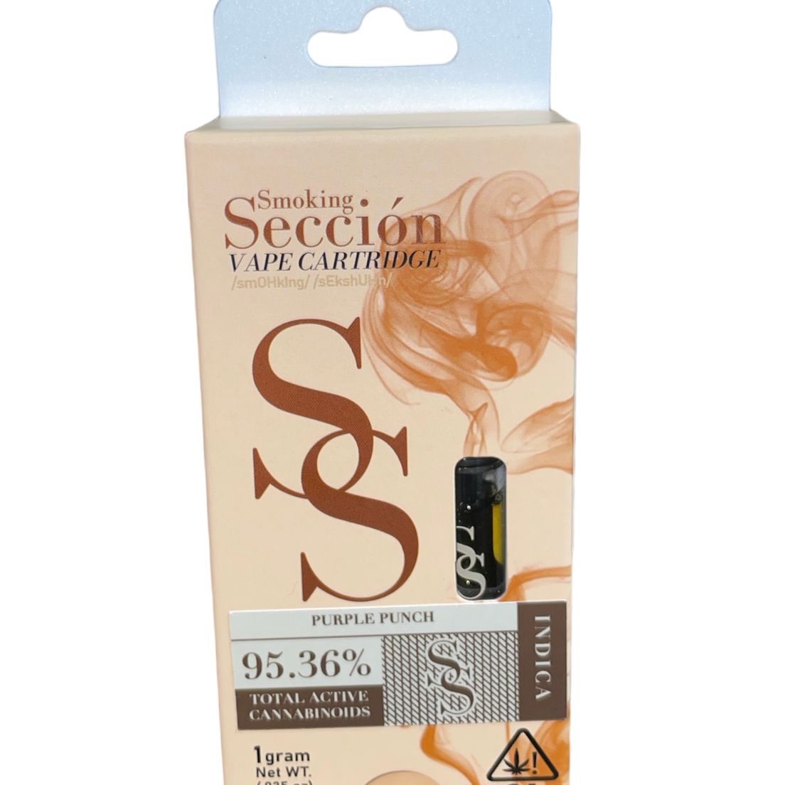E. Smoking Seccion 1g THC Vape Cartridge - Purple Punch (I)