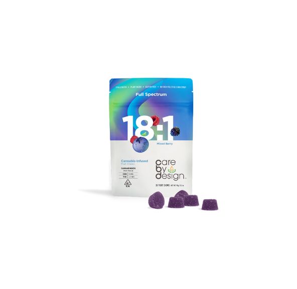 Care By Design Gummies 18:1 Mixed Berry 100mg