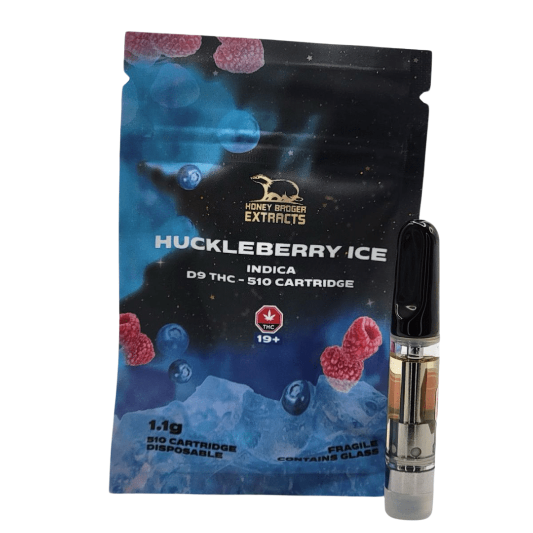 Huckleberry Ice - 1G D9 Cartridge by Honey Badger