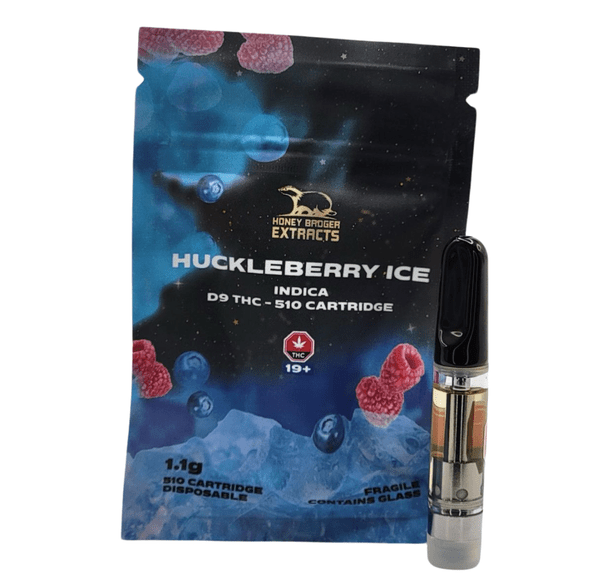 Huckleberry Ice - 1G D9 Cartridge by Honey Badger