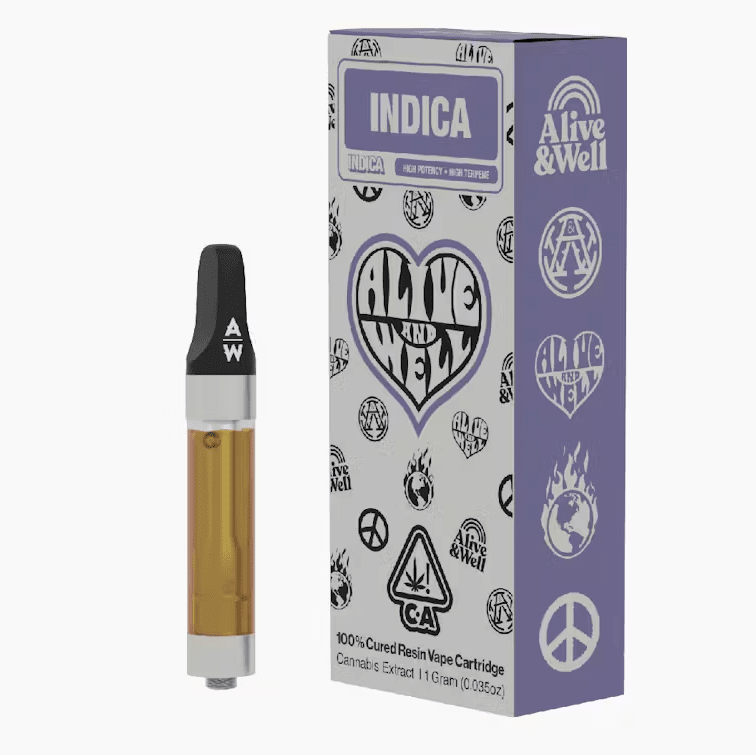 Alive & Well - Gelato 33 100% Cured Resin Vape Cartridge 1g