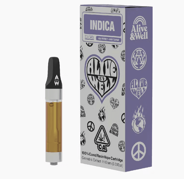 Alive & Well - Gelato 33 100% Cured Resin Vape Cartridge 1g