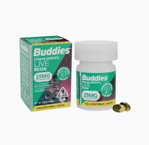 Buddies RSO Soft Gels Sativa 25mg 40pk 1000mg