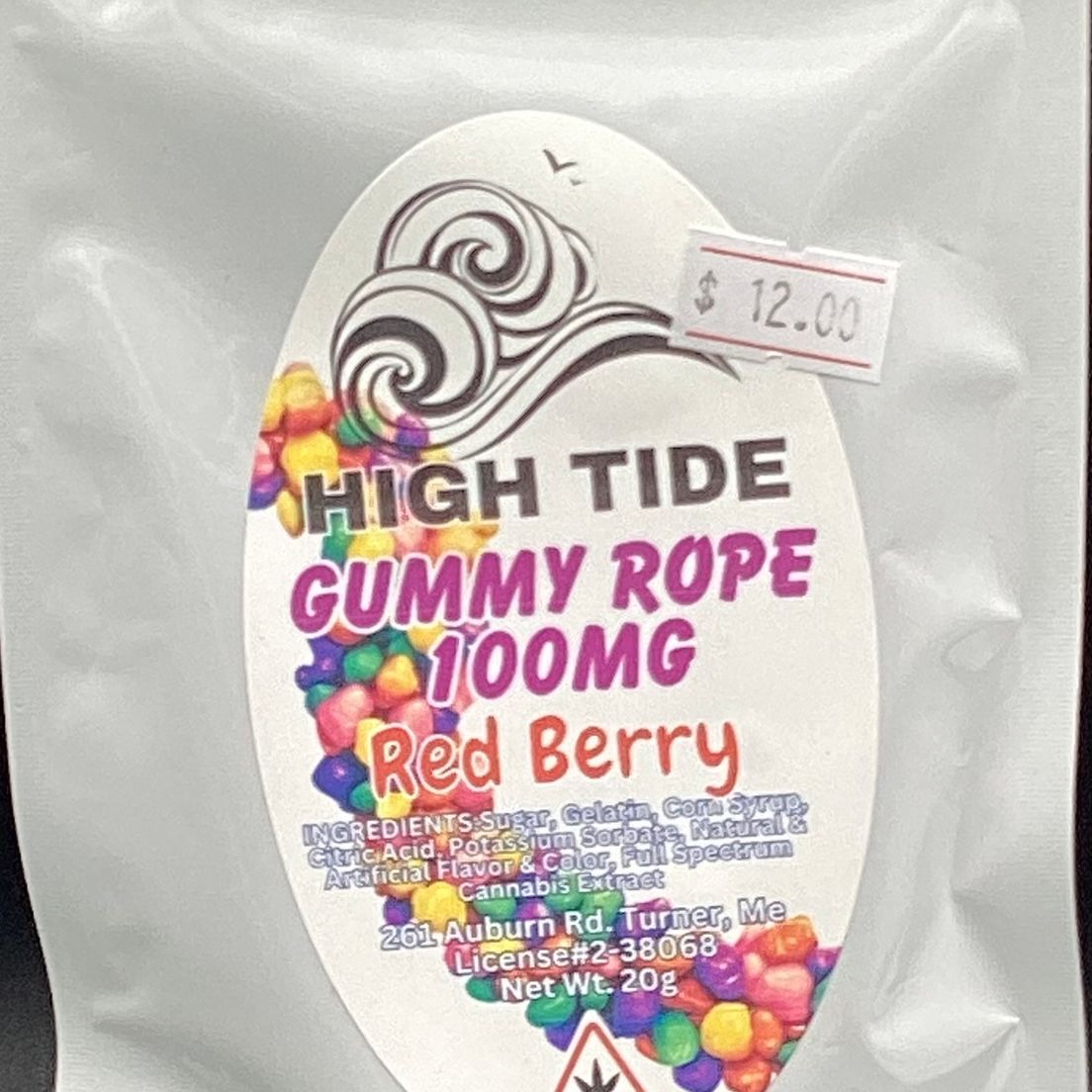 High Tide- Red Berry- Nerd Rope- Gummies- 100MG