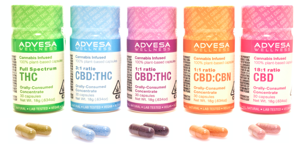 Advesa Wellness - 3:1 CBD:THC Capsules 30ct