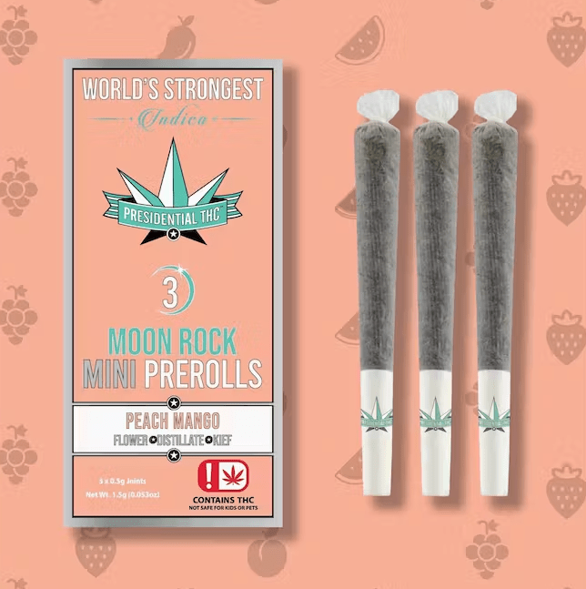 Presidential Moon Rock Mini Pre-Roll Pack Peach Mango 1.5g