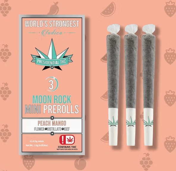 Presidential Moon Rock Mini Pre-Roll Pack Peach Mango 1.5g