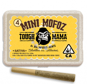 D. Tough Mama MiniMofoz 4pk x .65g Solventless Infused Pre Rolls - Malawi Gold