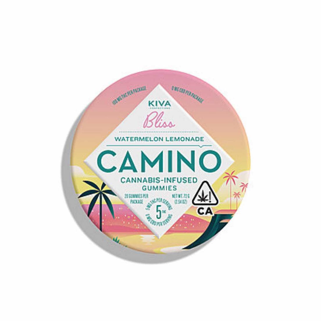 [Camino] THC Gummies - 100mg - Watermelon Lemonade (H)