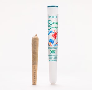 1 x 0.5g Infused Sticky Banger Pre-Roll Hybrid Rocket Pop by KushKraft