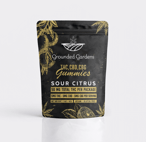 1-1-1 Sour Citrus Gummies I Grounded Gardens I 50mg I 10pc