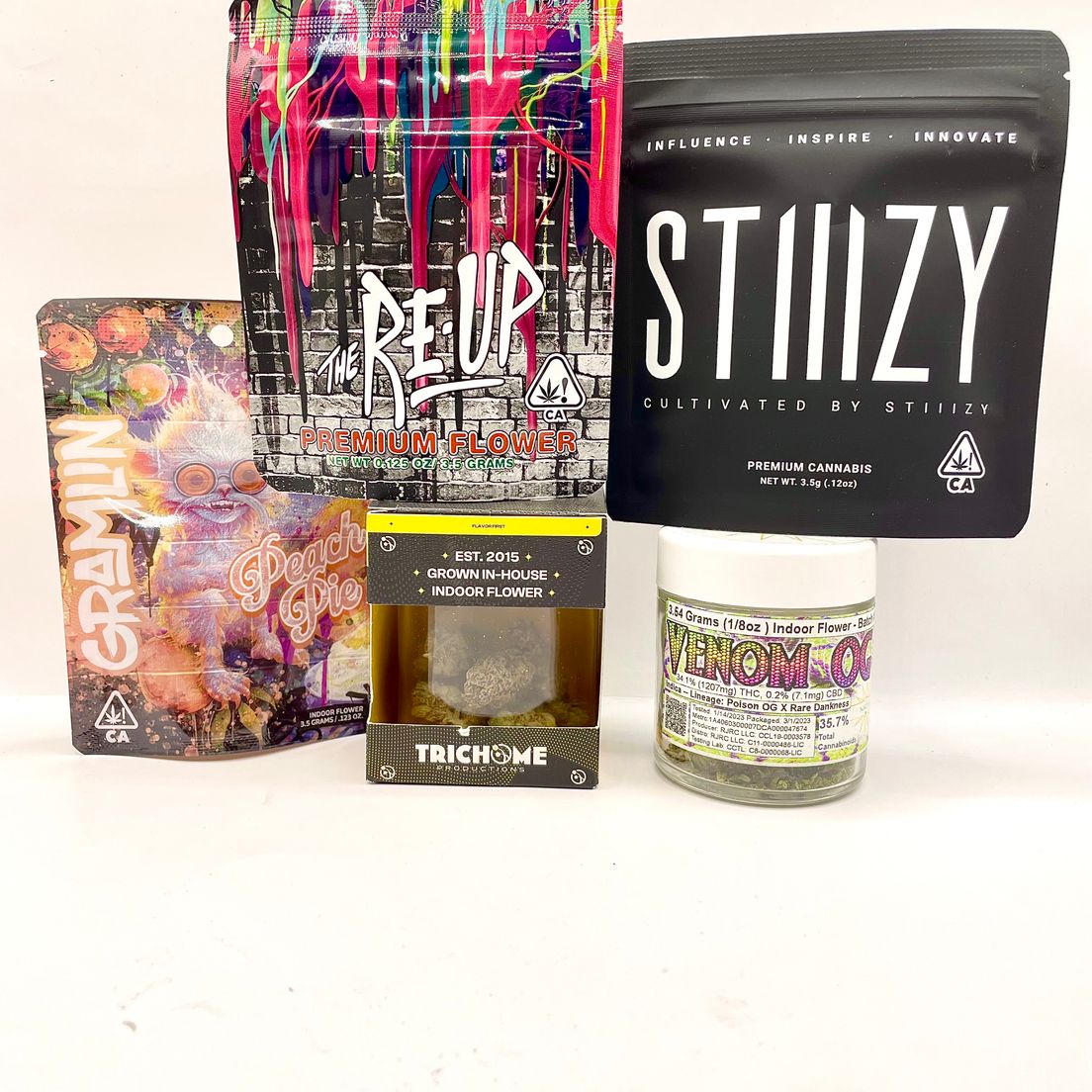 *Deal! $109 Mix n' Match Any (3) Indoor 1/8s by The Re-Up, Trichome Productions, Stiiizy & Gramlin