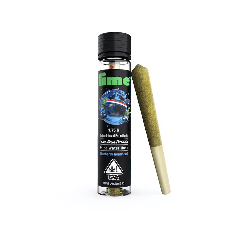 Lime Infused Pre-roll Blueberry Headband 1.75g