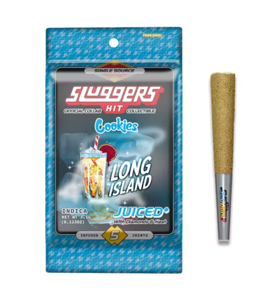 Sluggers Cookies Long Island .7g Diamond Infused Preroll 5pk 43%