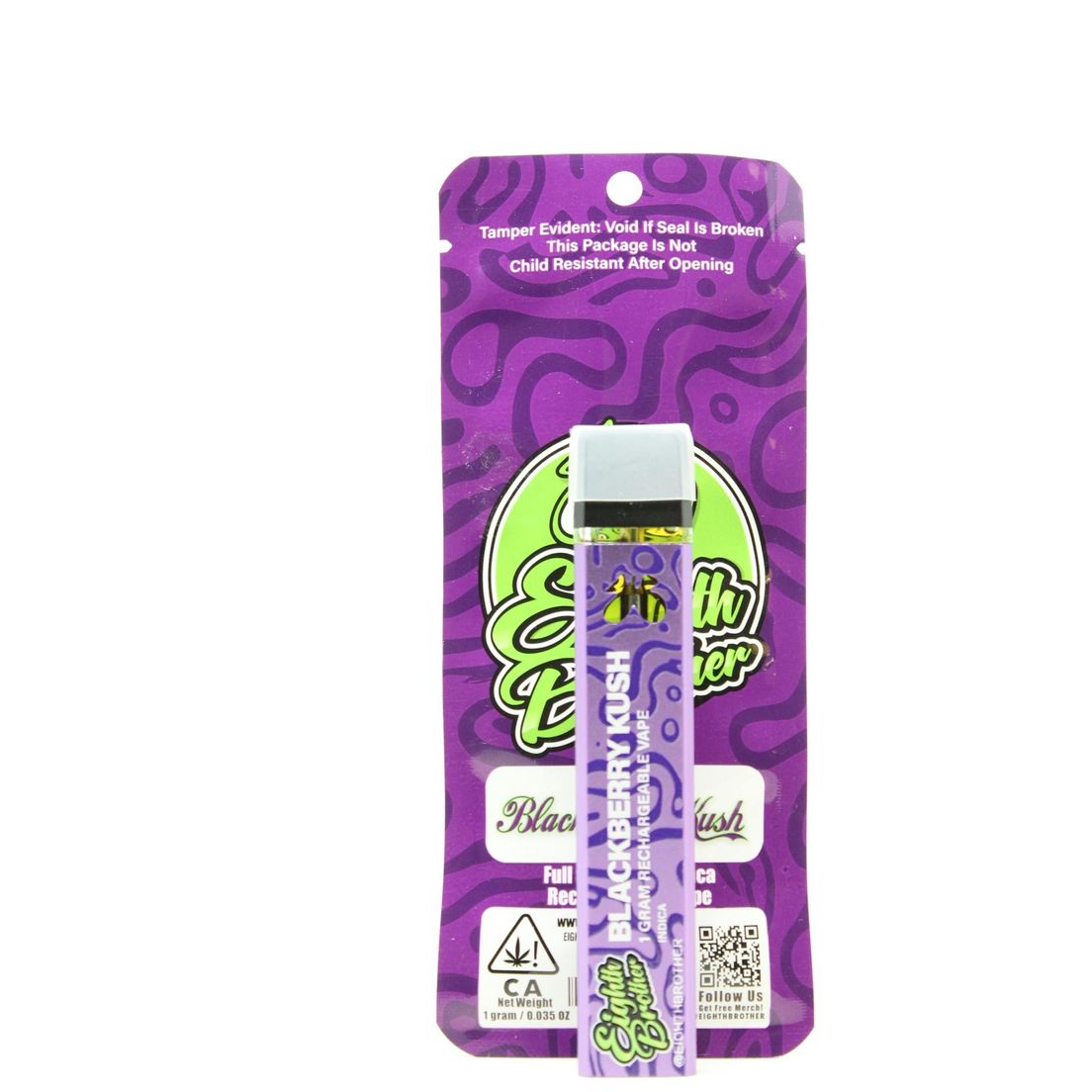 Eighth Brother- BLACKBERRY KUSH 1G ALL IN ONE VAPE