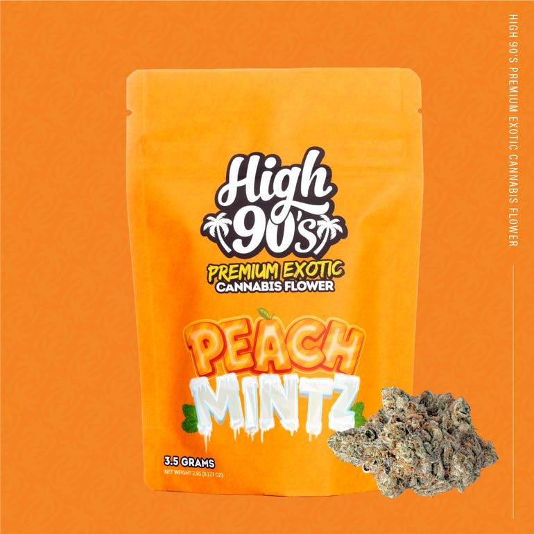 High 90s : Peach Mintz 3.5g Flower